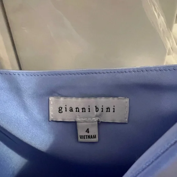 Gianni Bini Silk Midi Dress - Blue NWOT - Picture 5 of 5